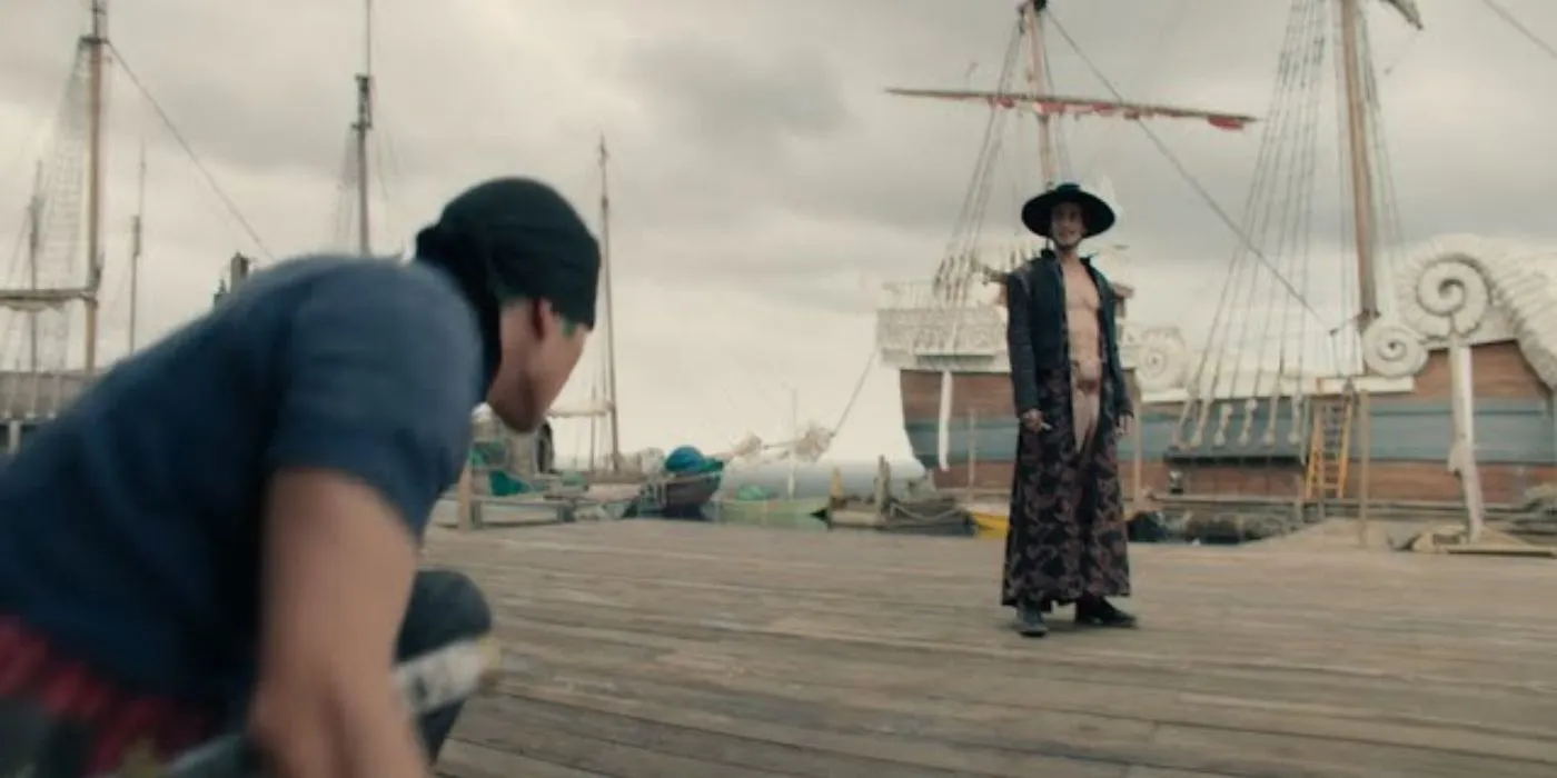 Zoro vs. Mihawk in One Piece Zoro vs. Mihawk in One Piece