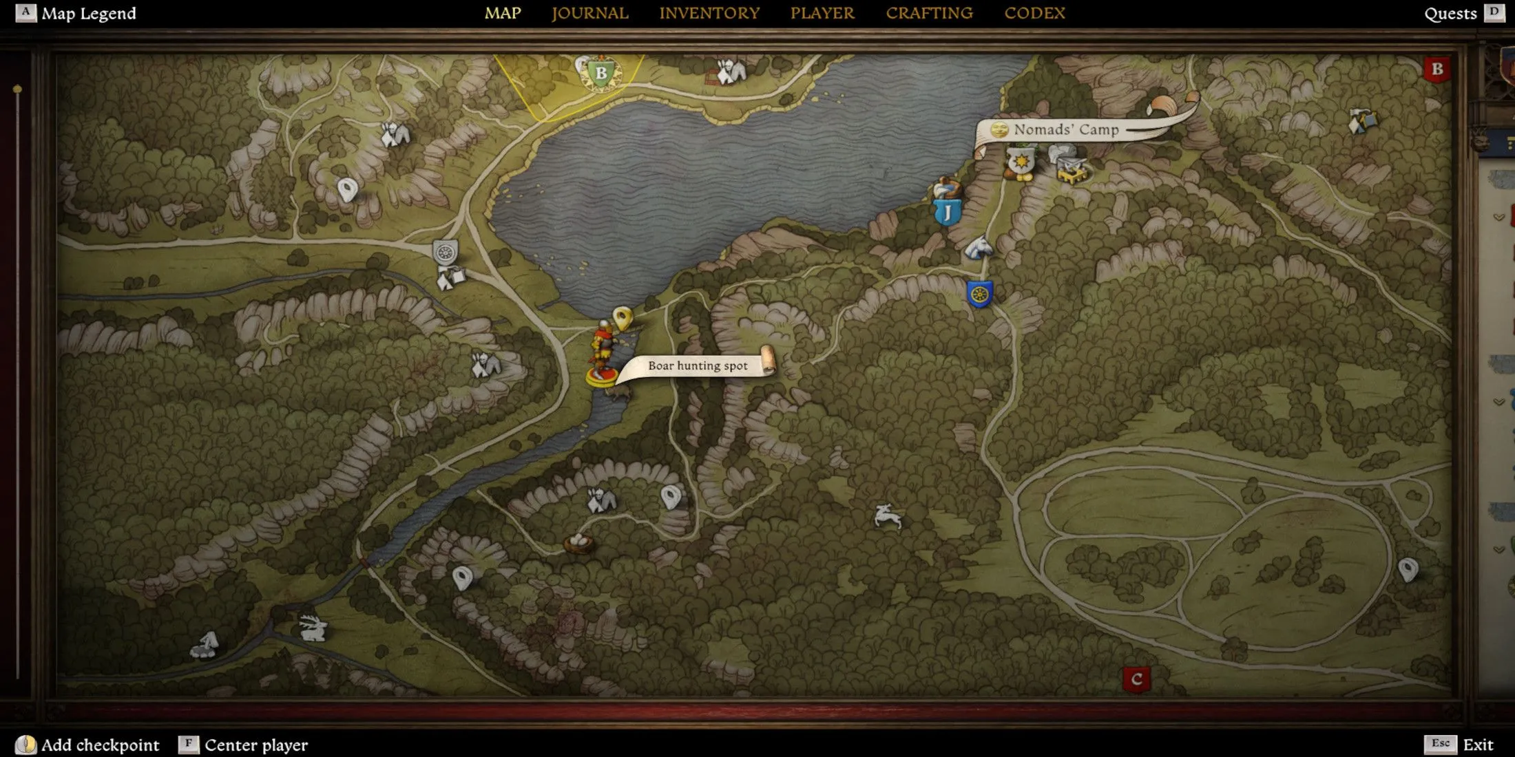 Map of the Sword in the Lake KCD2 Map of the Sword in the Lake KCD2