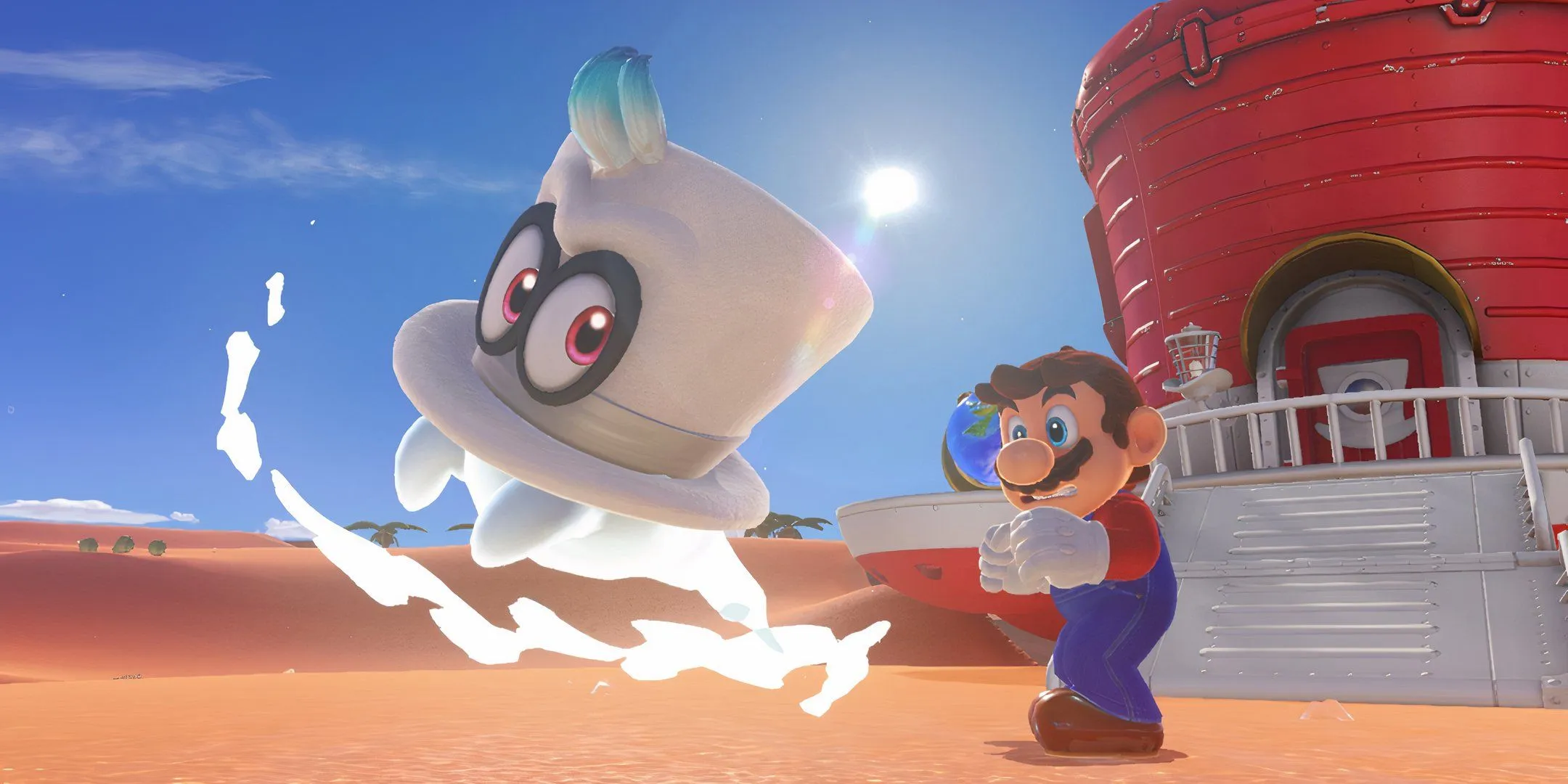 Mario and Cappy in Super Mario Odyssey Mario and Cappy in Super Mario Odyssey