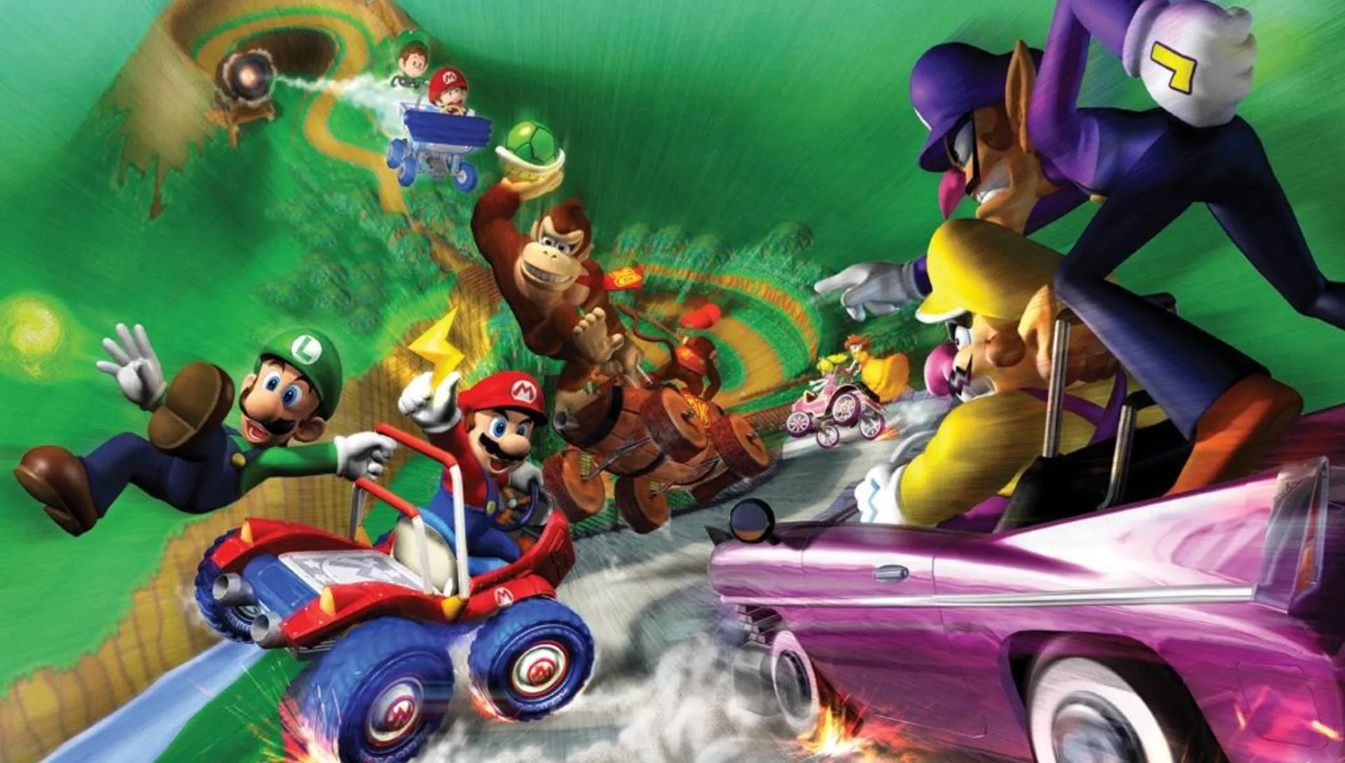 Mario and friends racing Mario and friends racing
