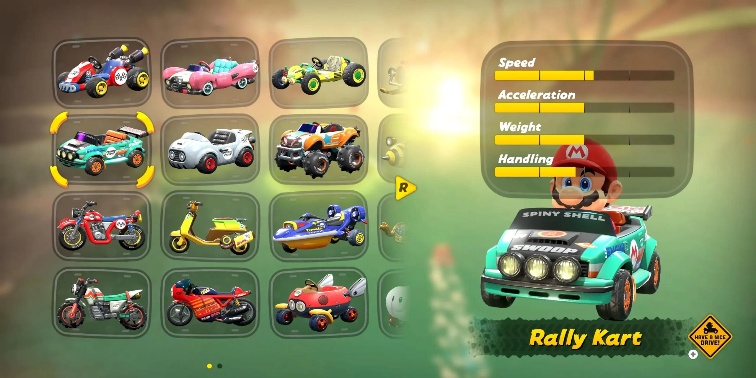 Rally Kart with Mario Rally Kart with Mario