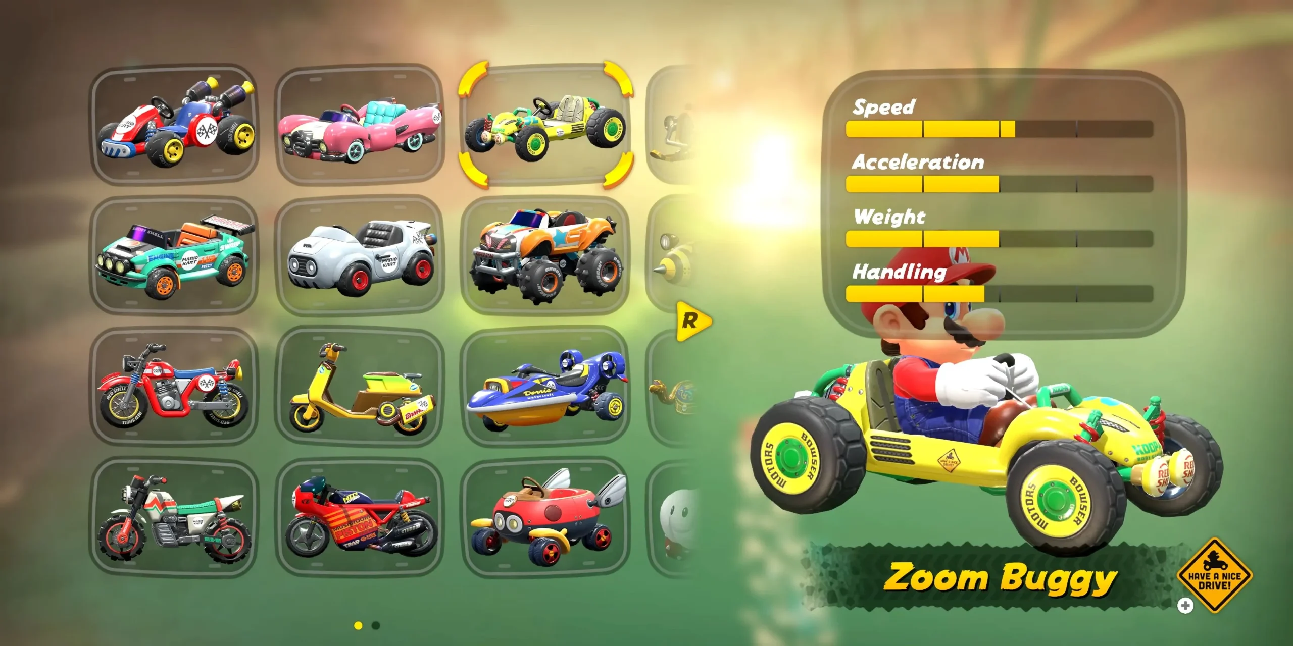 Zoom Buggy Stats in Mario Kart World Zoom Buggy Stats in Mario Kart World