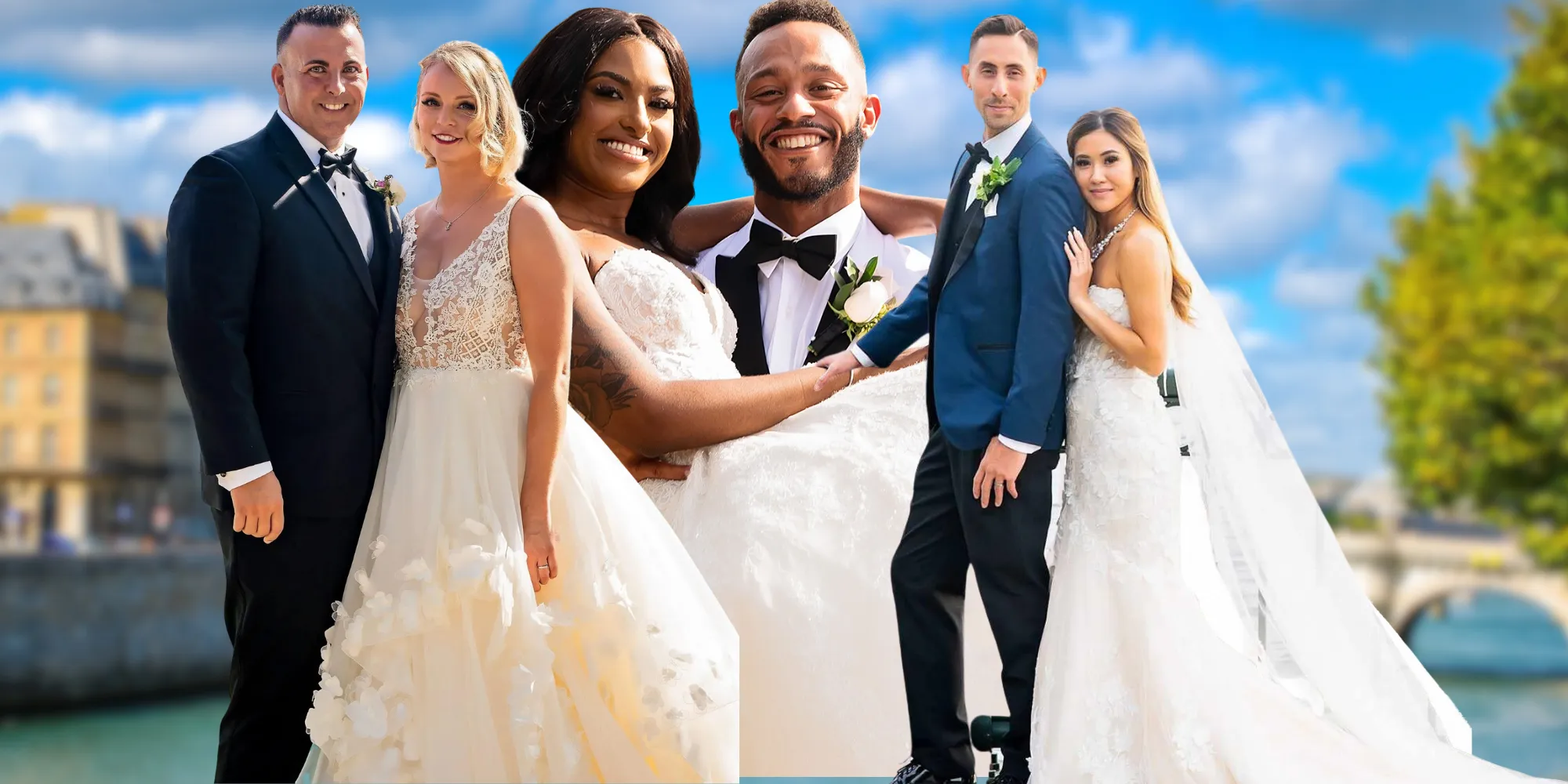 Couples in Wedding Attire Couples in Wedding Attire