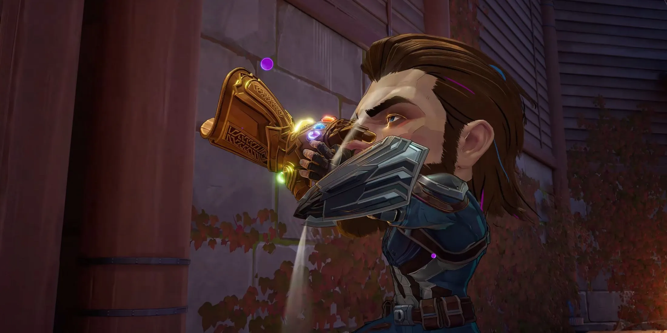 Captain America in Giant-Size Brain Blast Captain America in Giant-Size Brain Blast