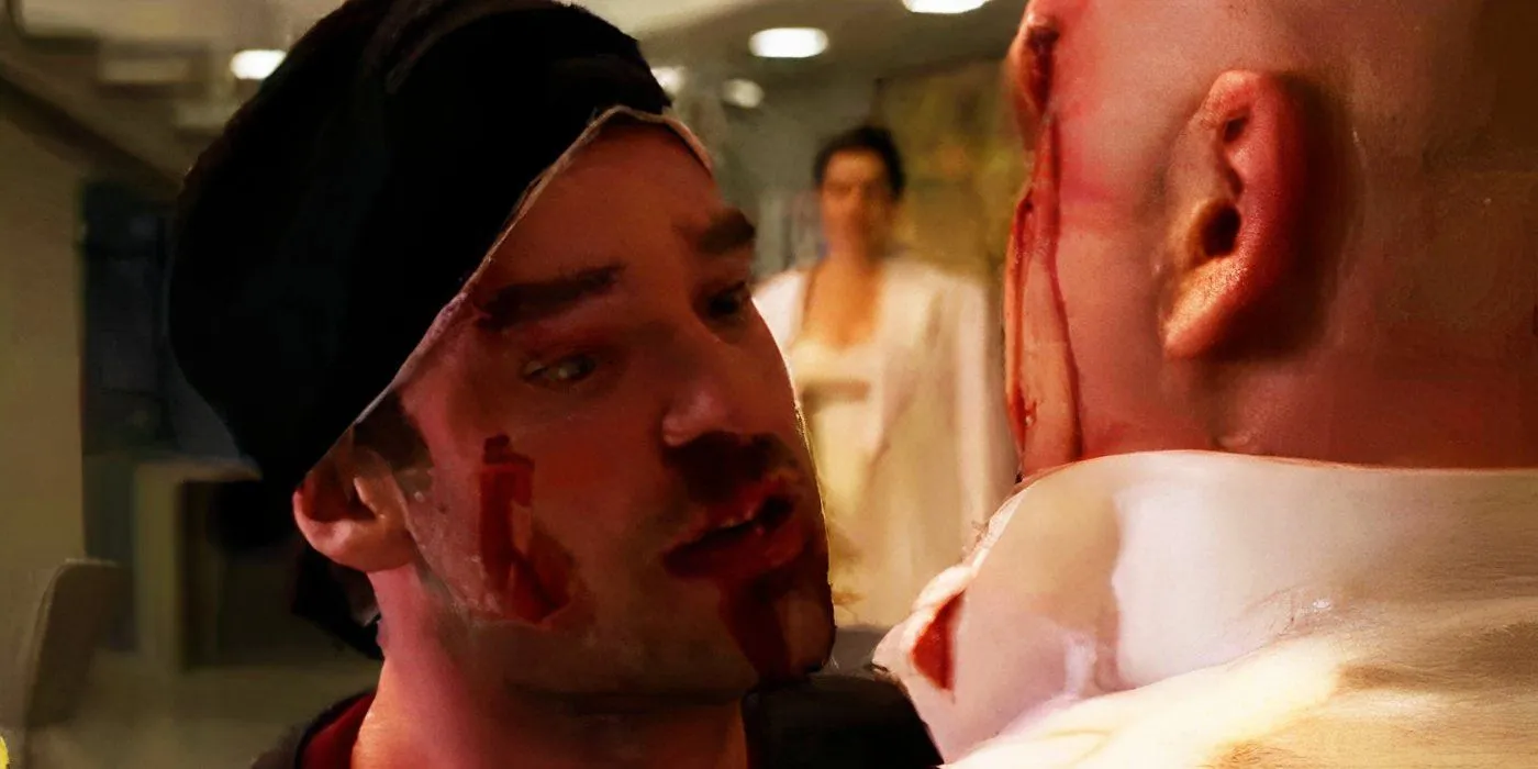 Matt Murdock Threatening Kingpin in Daredevil Season 3 Matt Murdock Threatening Kingpin in Daredevil Season 3