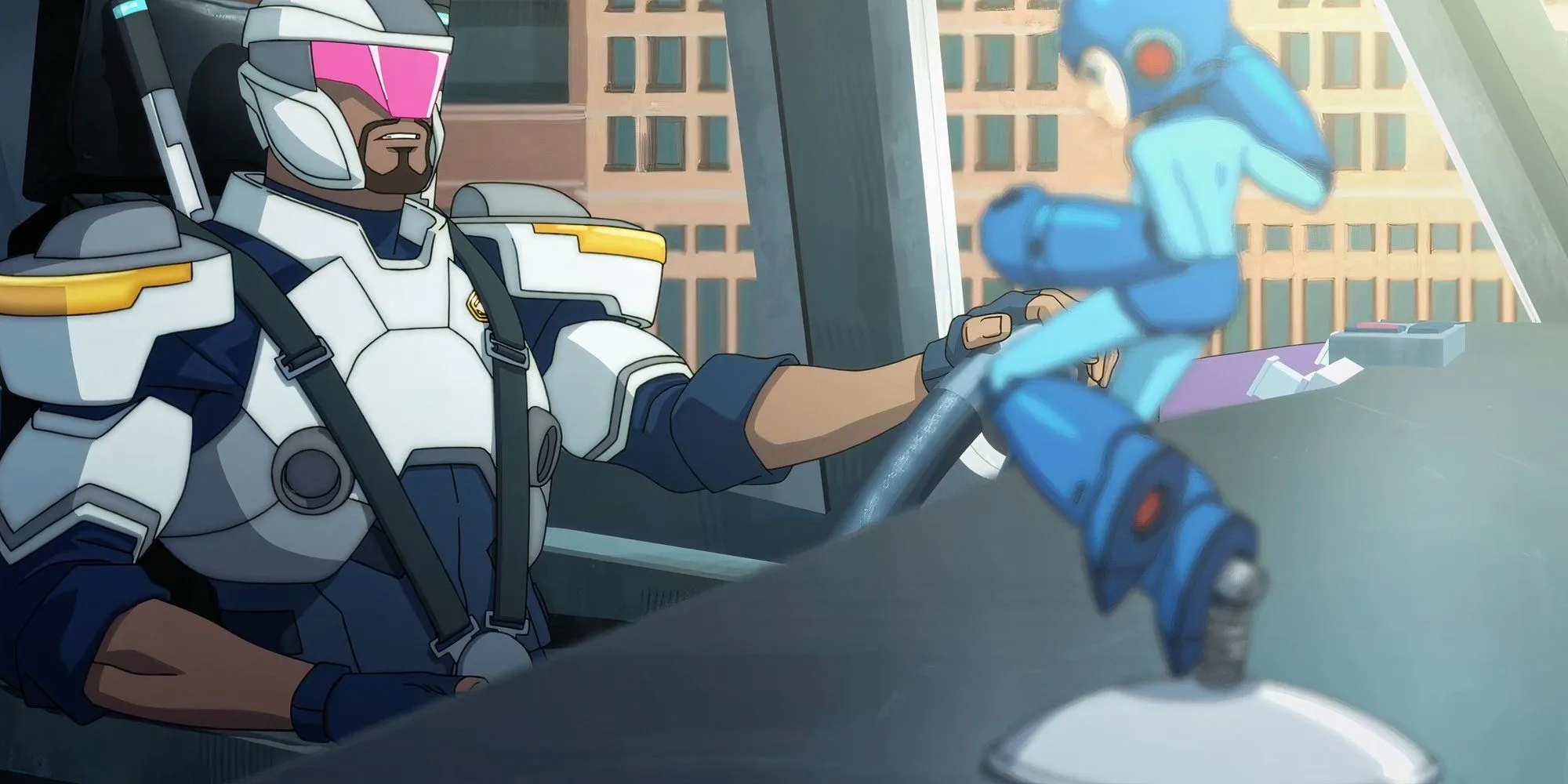 Mega Man figurine in Netflix’s Devil May Cry