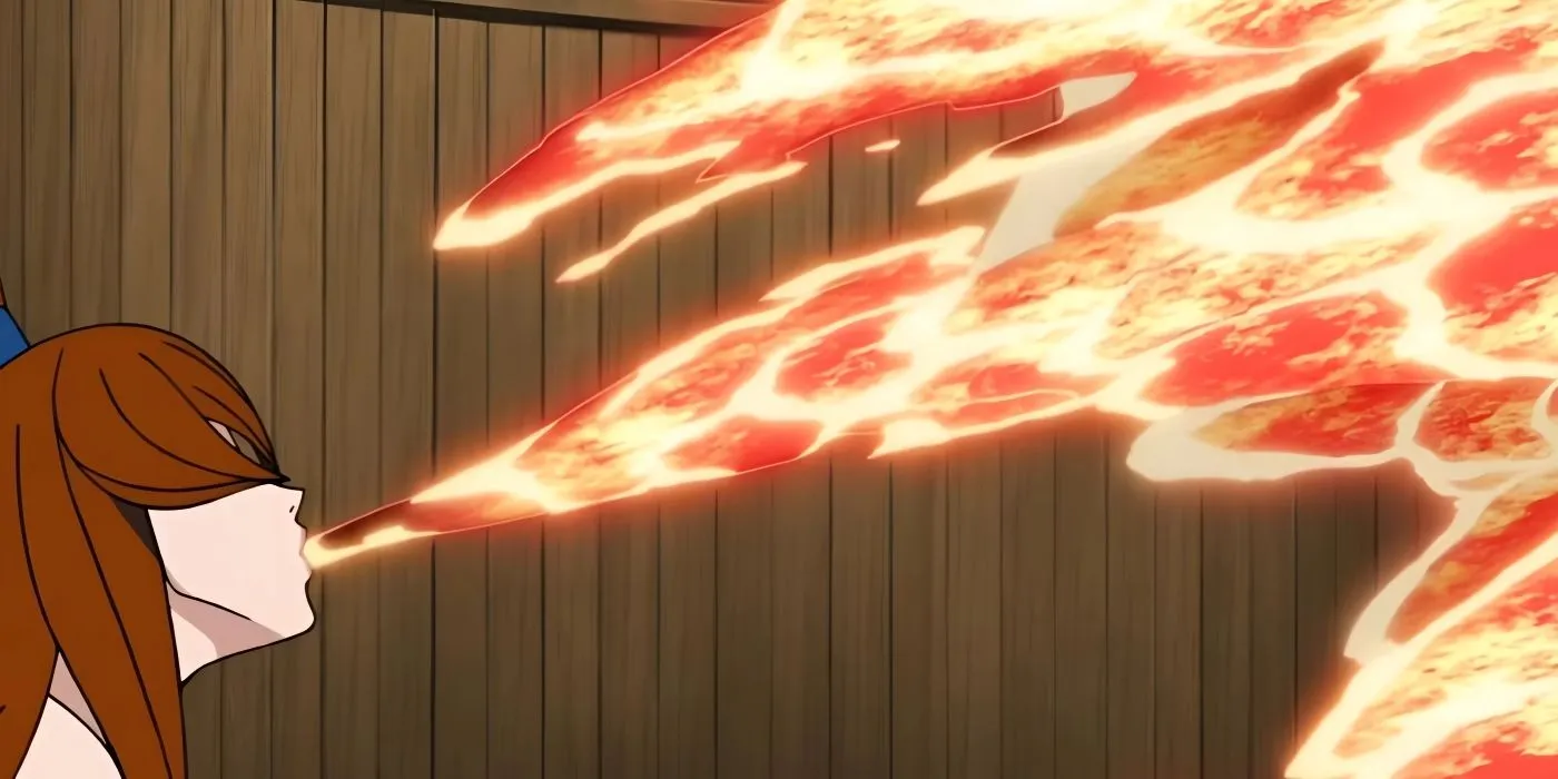 Mei using Lava Release during the Kage Summit. Mei using Lava Release during the Kage Summit.
