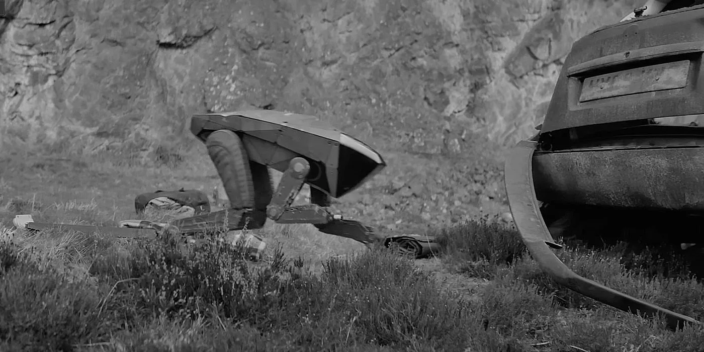 the metal dog in Black Mirror episode Demon 79. the metal dog in Black Mirror episode Demon 79.