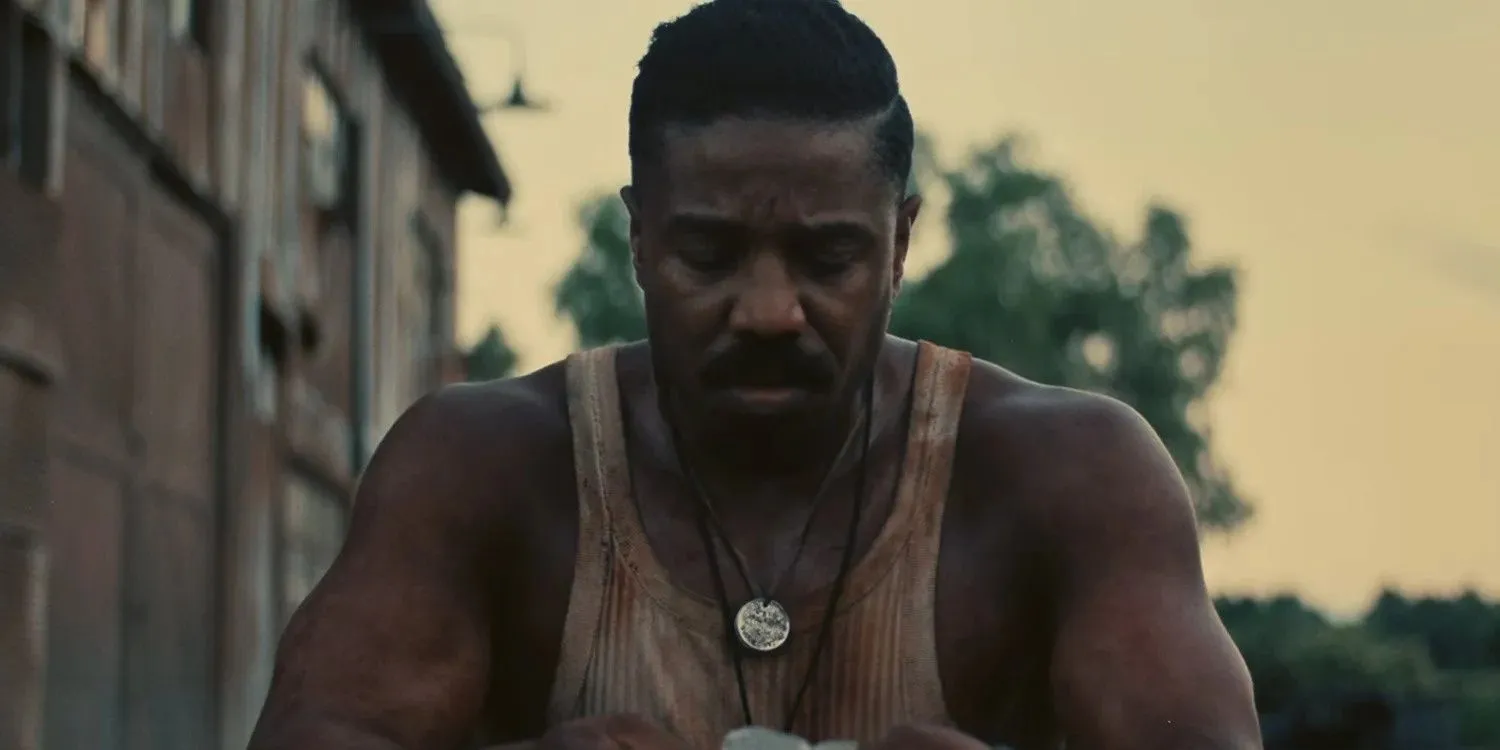 Michael B. Jordan in a tense moment in Sinners