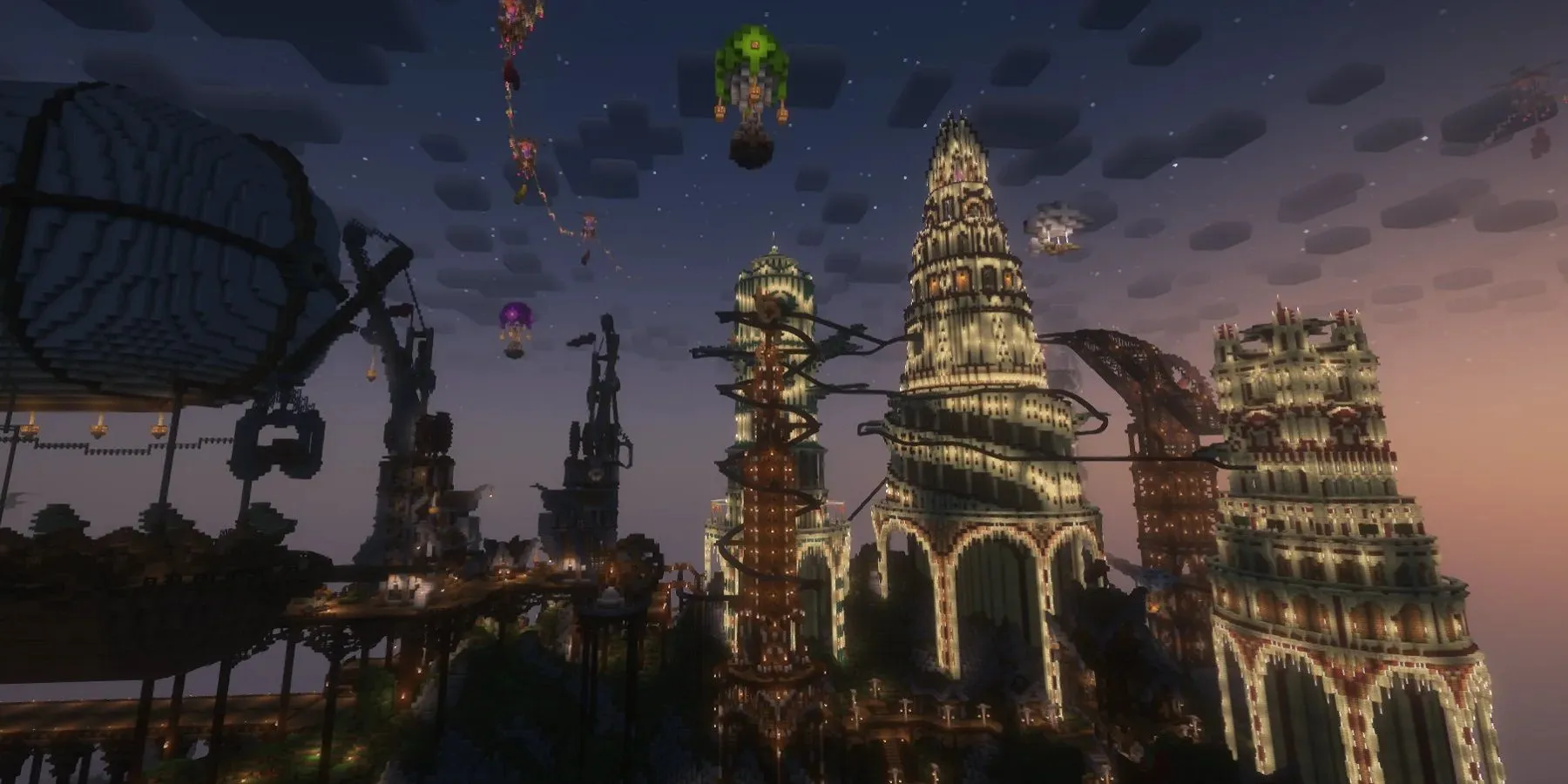 Steampunk City in Minecraft