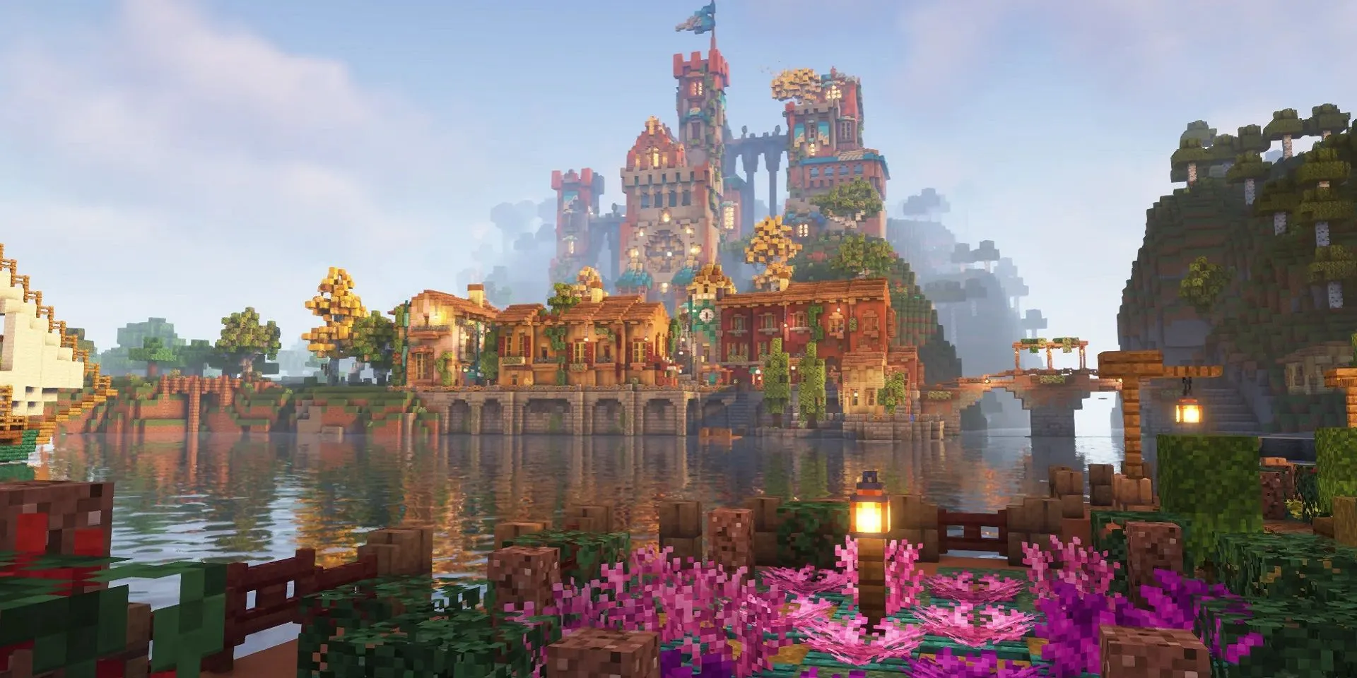 Survival Mode Castle in Minecraft