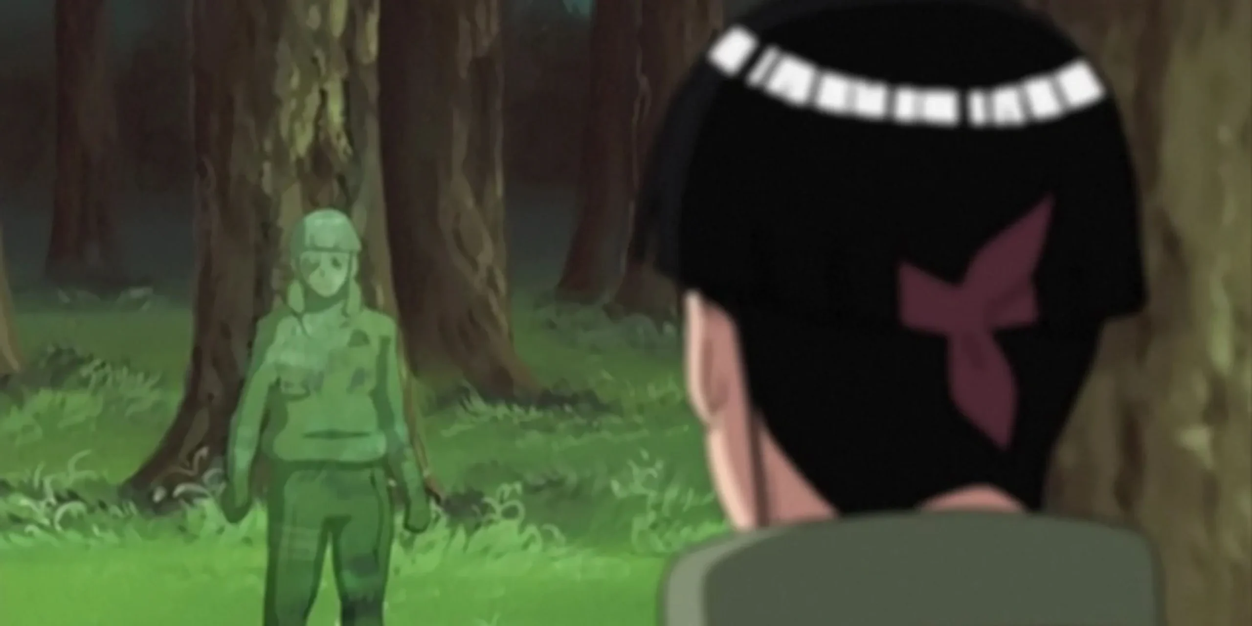 Rock Lee confronting his clone Rock Lee confronting his clone