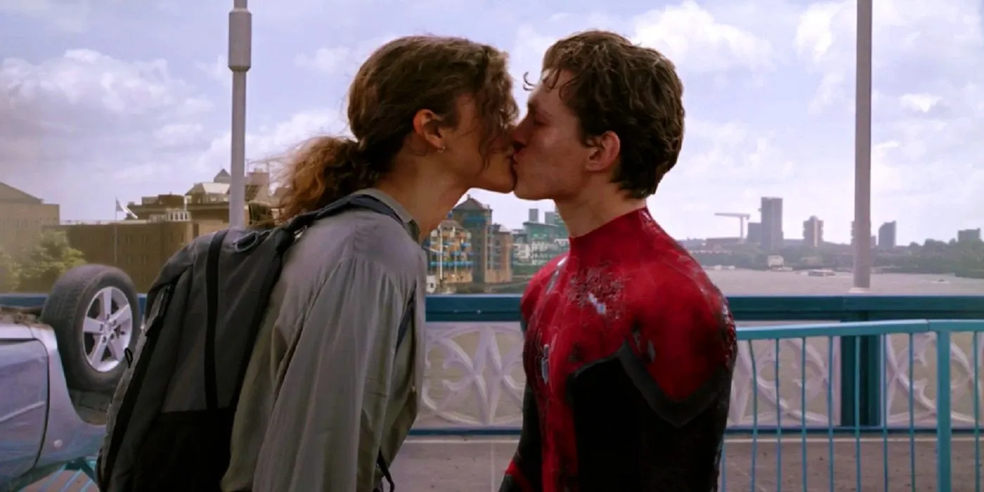MJ Kissing Peter Parker MJ Kissing Peter Parker