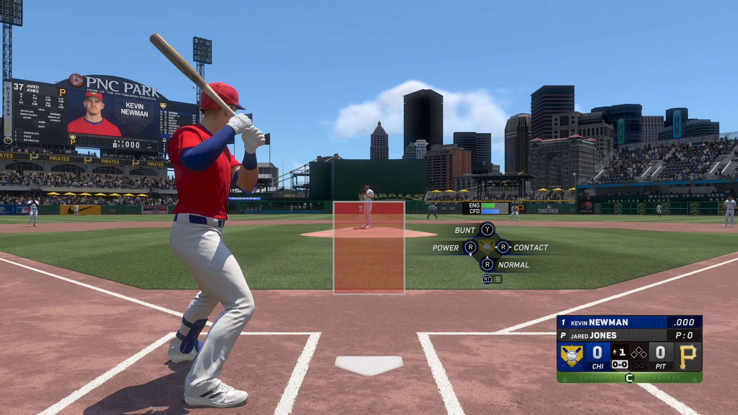 Kevin Newman batting in MLB The Show 25