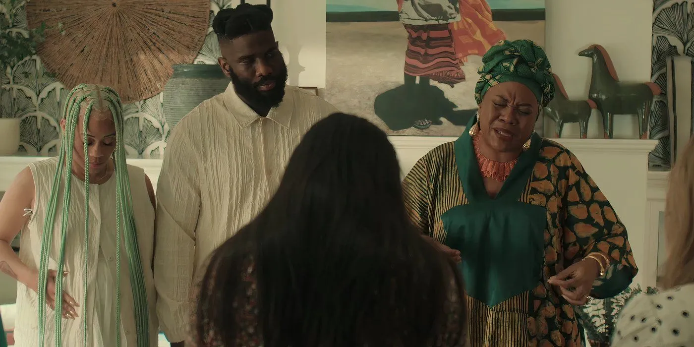 Stella Damasus in a movie scene
