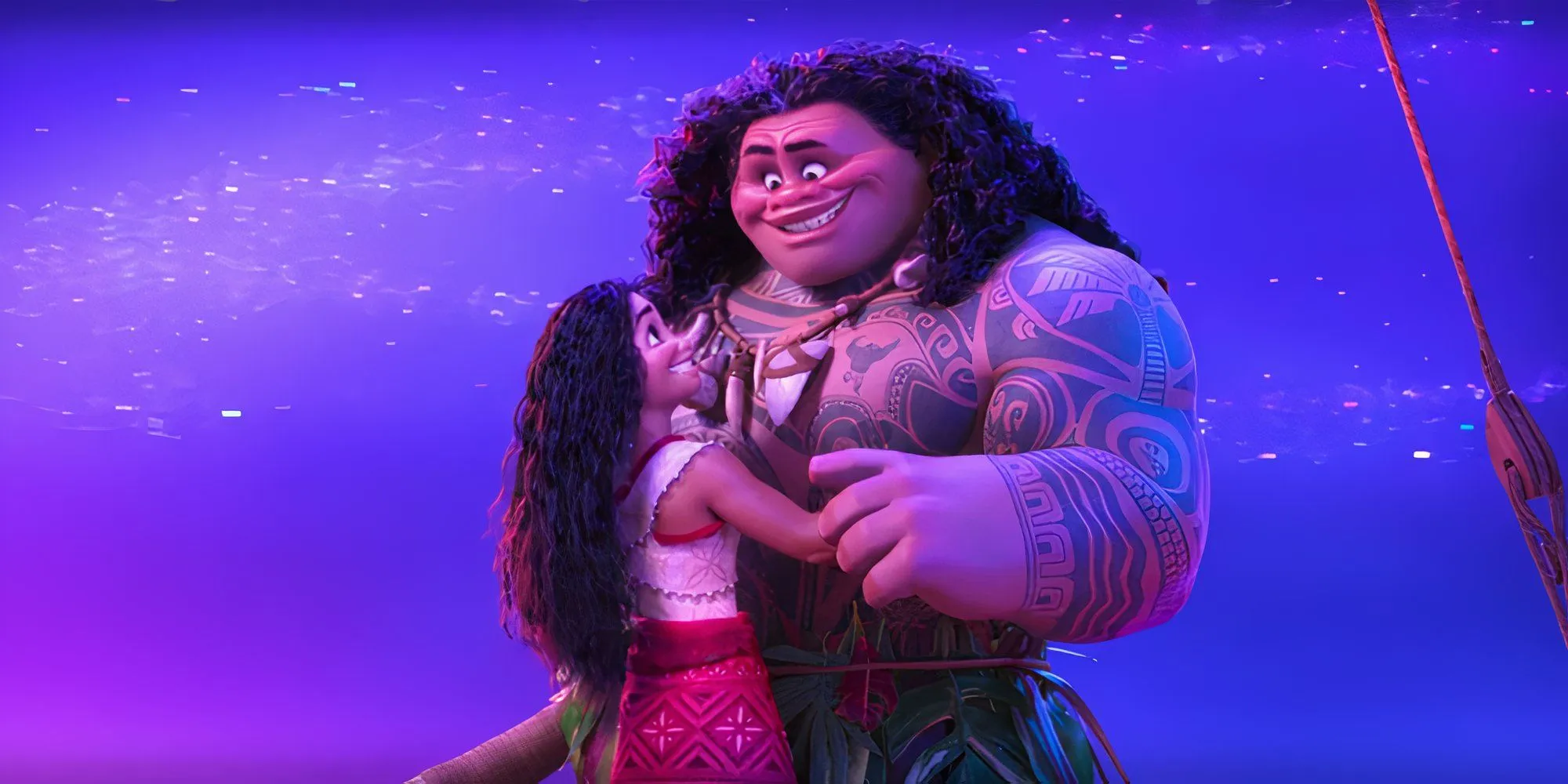 Moana reunion with Maui