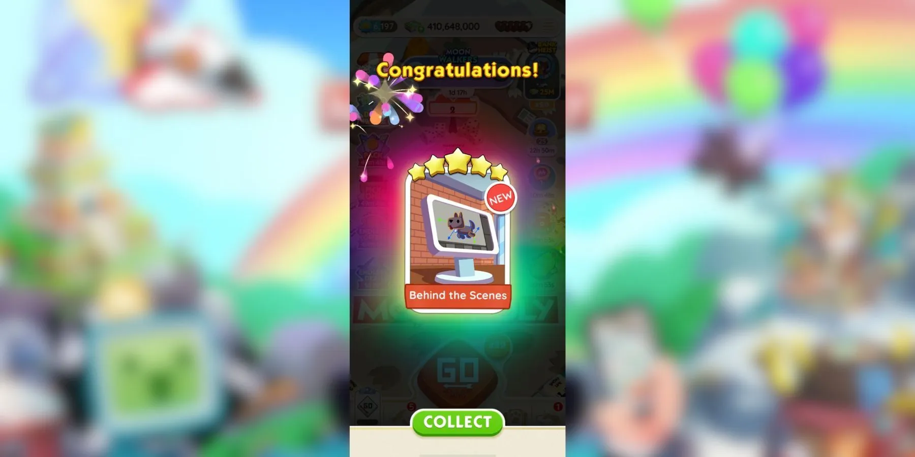 Using a Wild Sticker in Monopoly GO