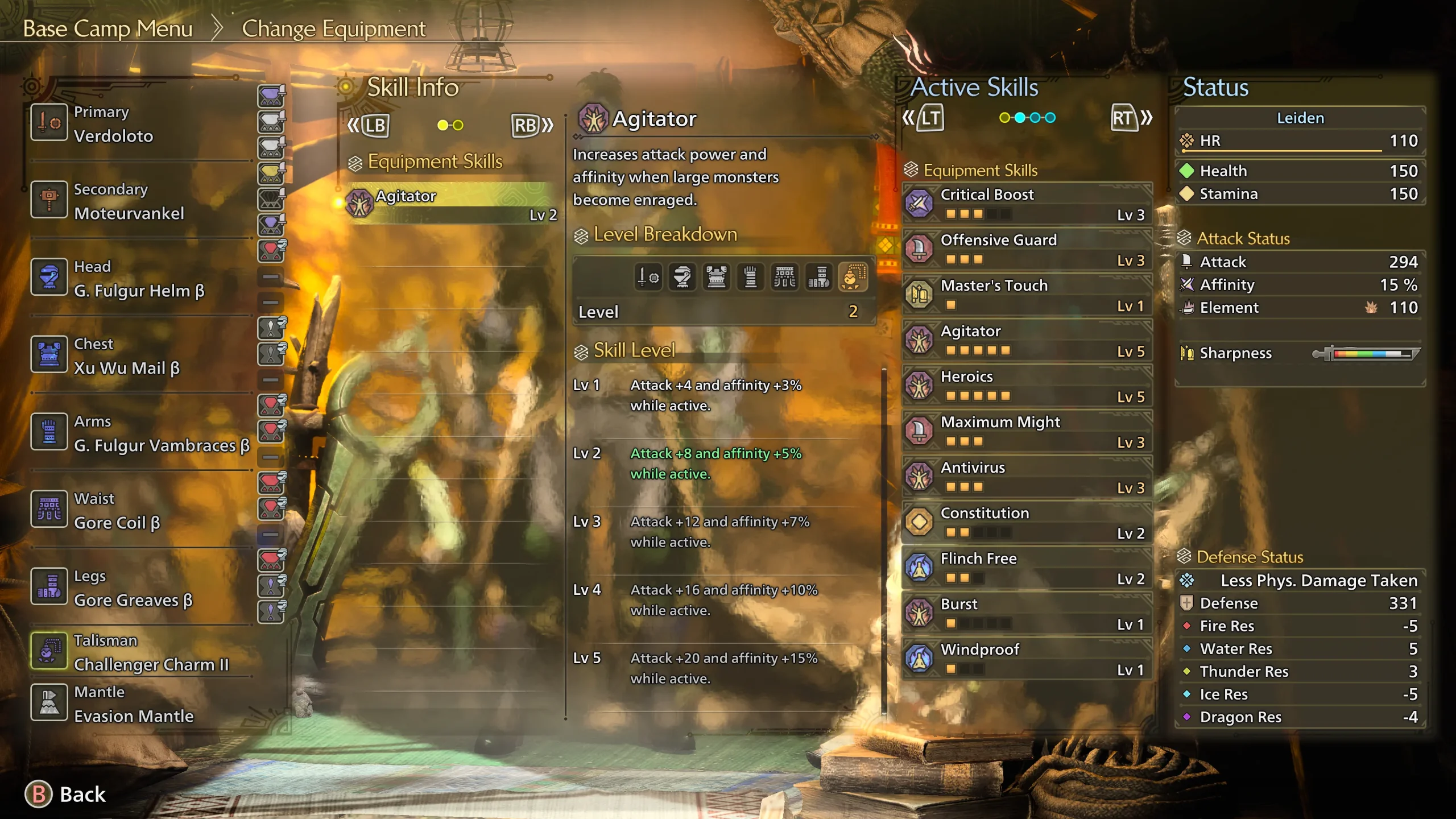 Agitator Passive Skill Effect