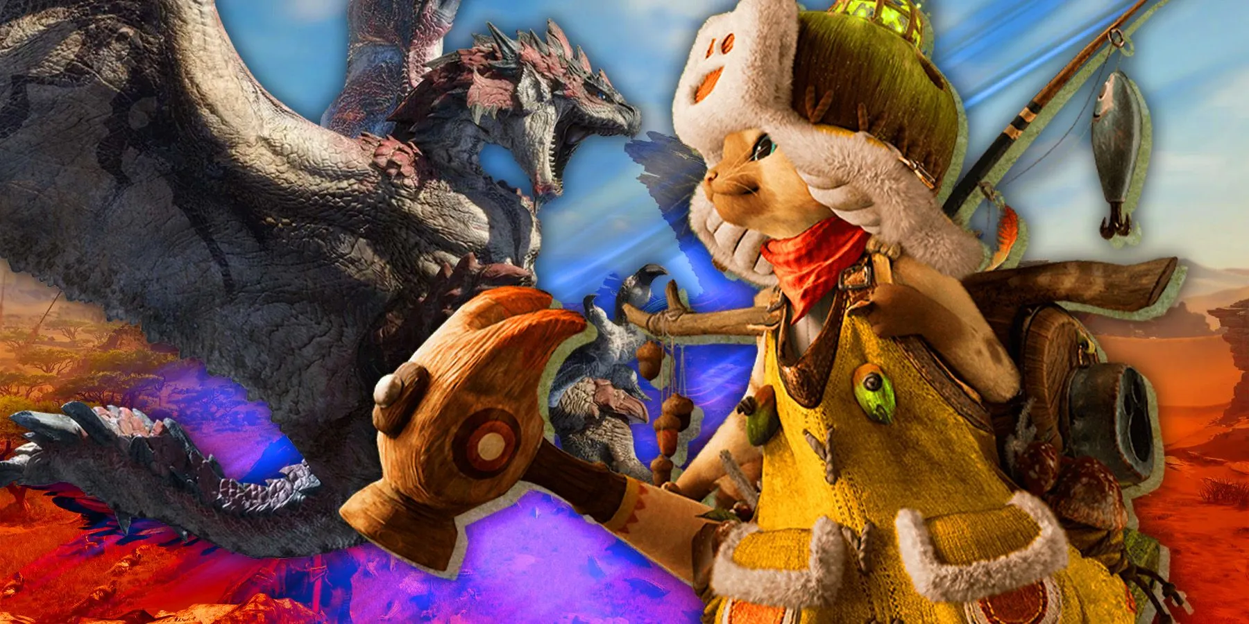Palico with Rathalos Palico with Rathalos