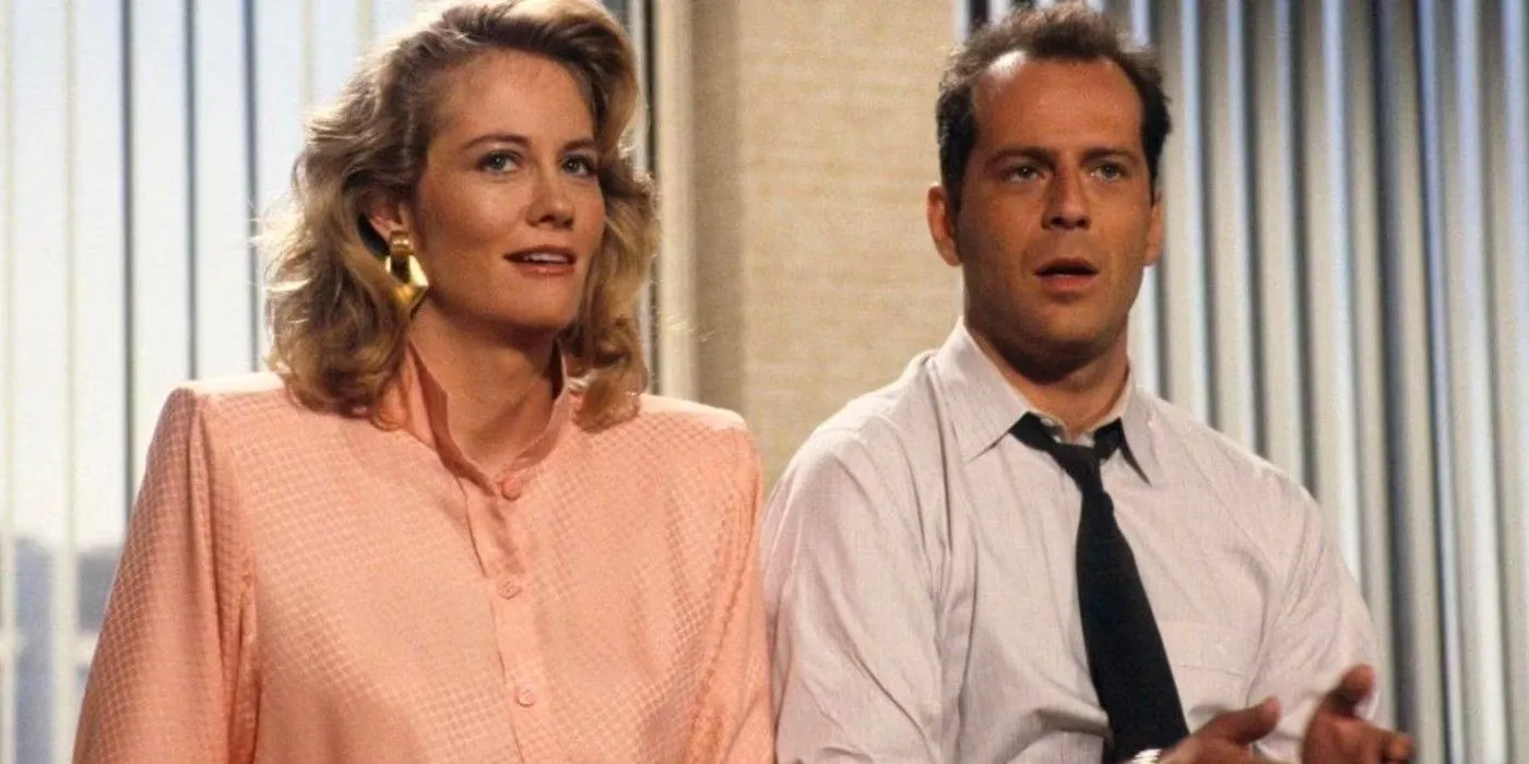 Cybill Shepherd and Bruce Willis in Moonlighting