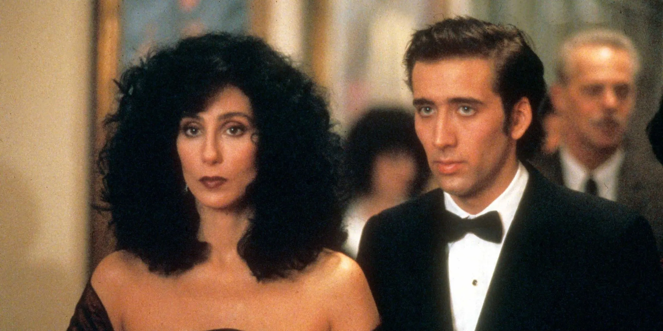 Cher and Nicolas Cage in Moonstruck Cher and Nicolas Cage in Moonstruck