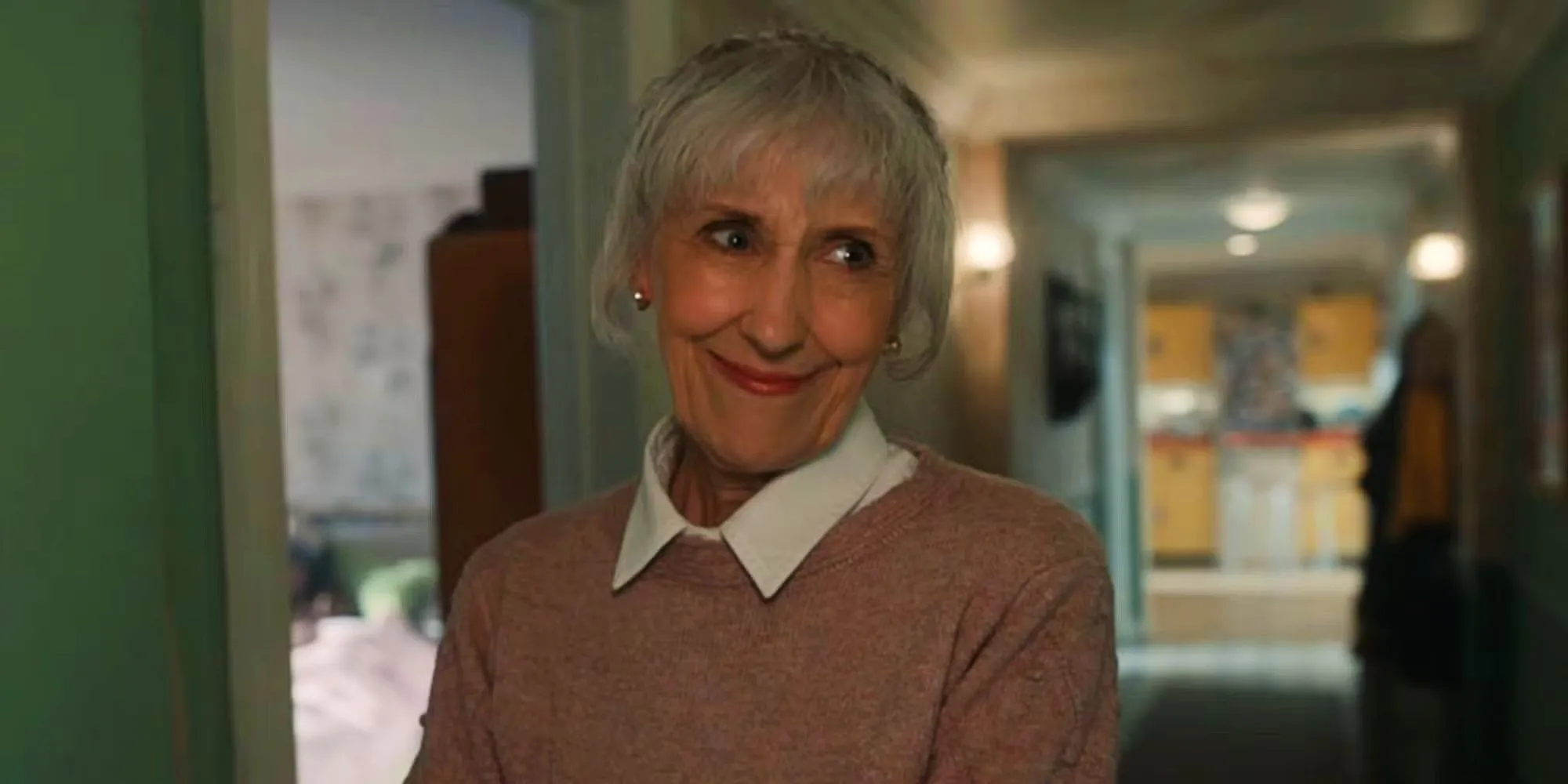 Mrs. Flood Smiling