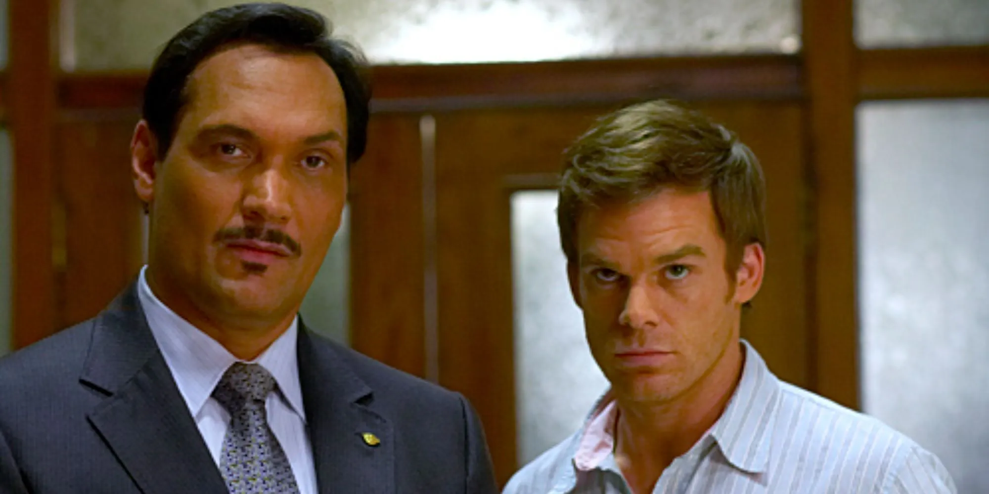 Miguel Prado and Dexter Morgan