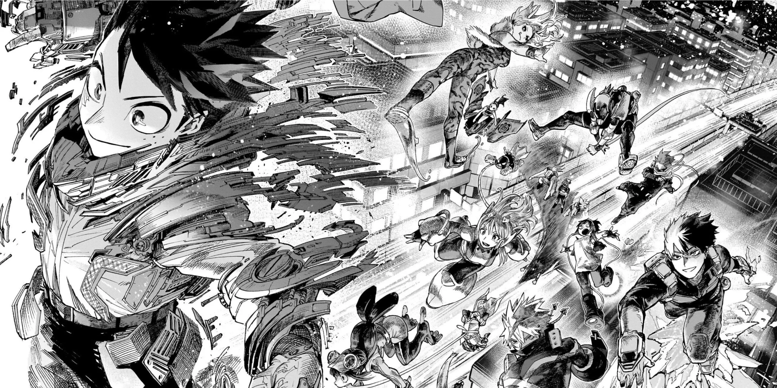 Deku and Class-1-A as pro heroes from My Hero Academia chapter 431 Deku and Class-1-A as pro heroes from My Hero Academia chapter 431