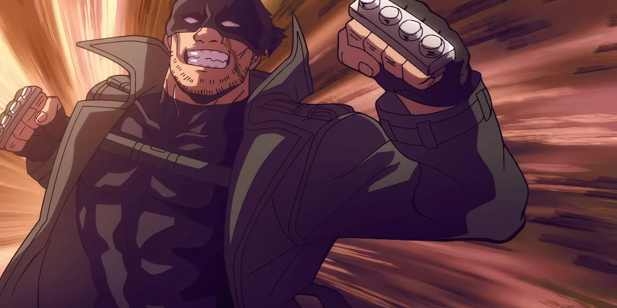 Knuckleduster throwing a punch