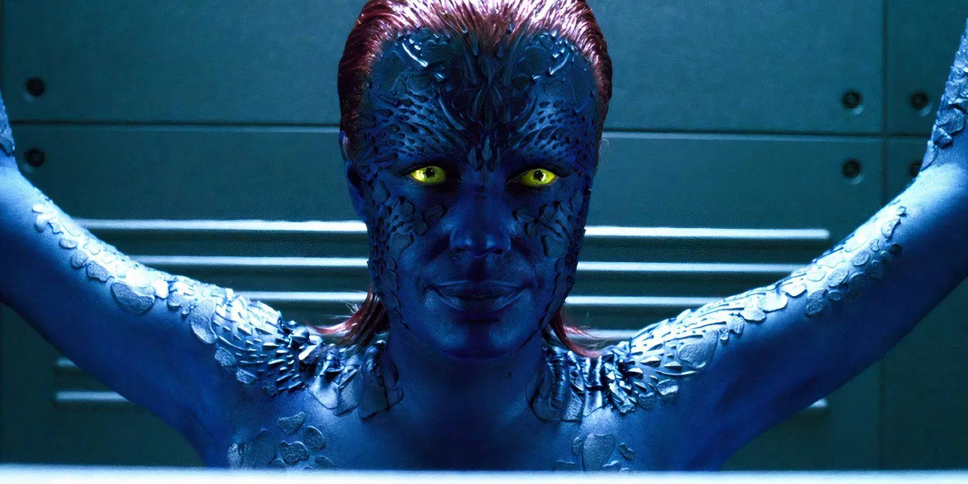 Rebecca Romijn as Mystique in X-Men: The Last Stand Rebecca Romijn as Mystique in X-Men: The Last Stand