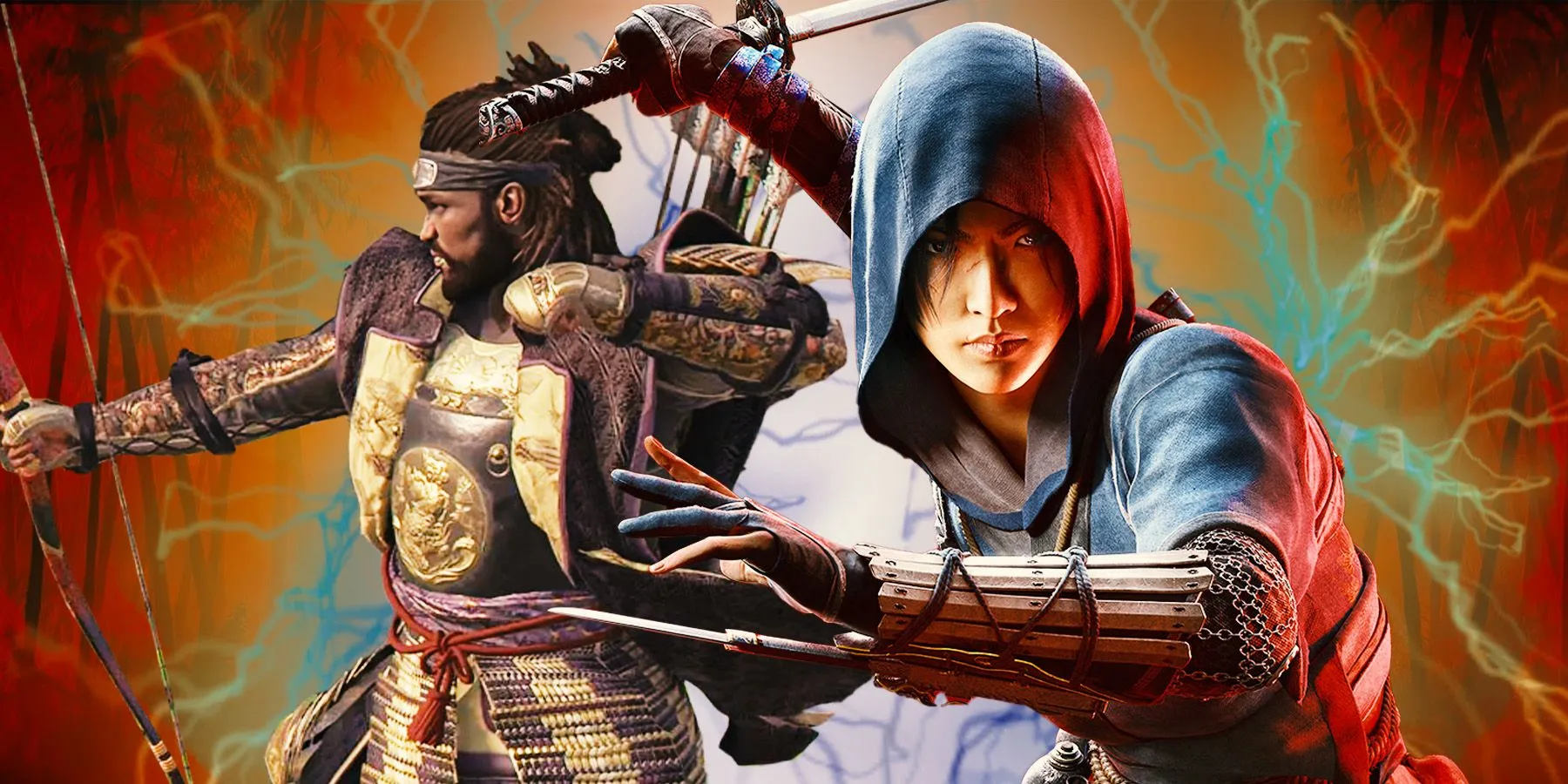 Sword duel between Naoe and Yasuke