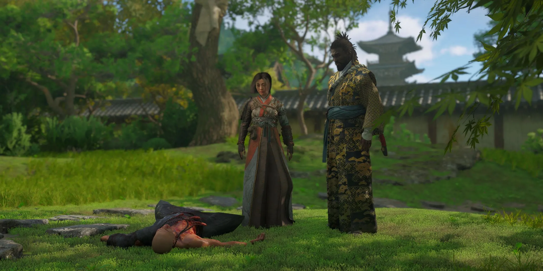 Naoe and Yasuke in action