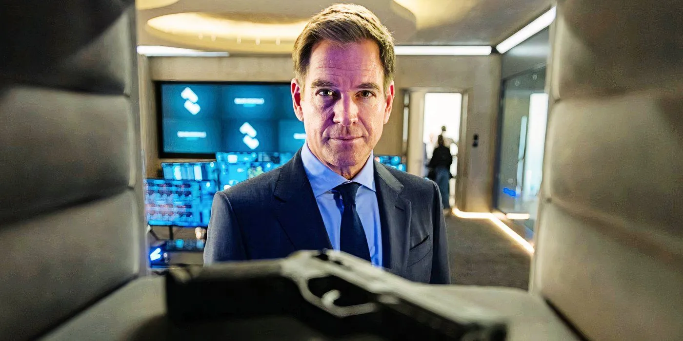 Michael Weatherly examining a case in NCIS: Tony & Ziva Michael Weatherly examining a case in NCIS: Tony & Ziva