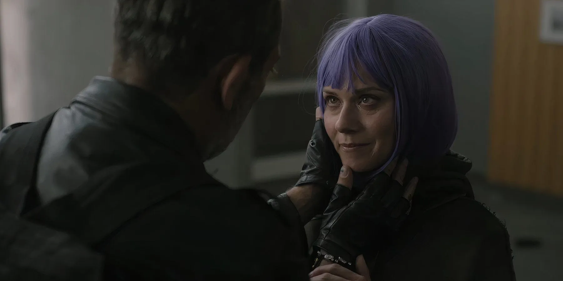 Negan (Jeffrey Dean Morgan) and Lucille (Hilarie Burton) in a moment of intimacy in The Walking Dead: Dead City season 2 Negan (Jeffrey Dean Morgan) and Lucille (Hilarie Burton) in a moment of intimacy in The Walking Dead: Dead City season 2