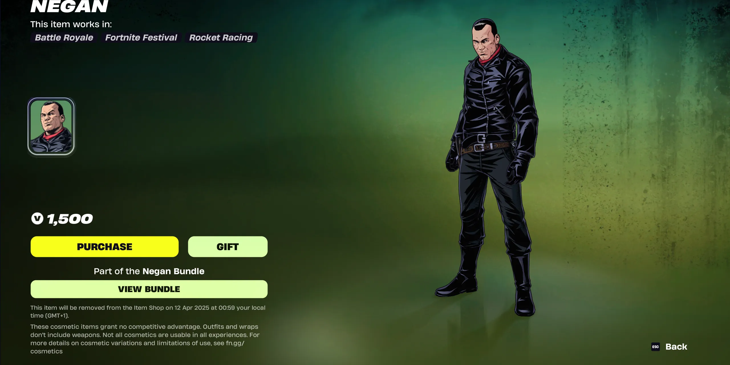 Negan's Fortnite Image Negan's Fortnite Image