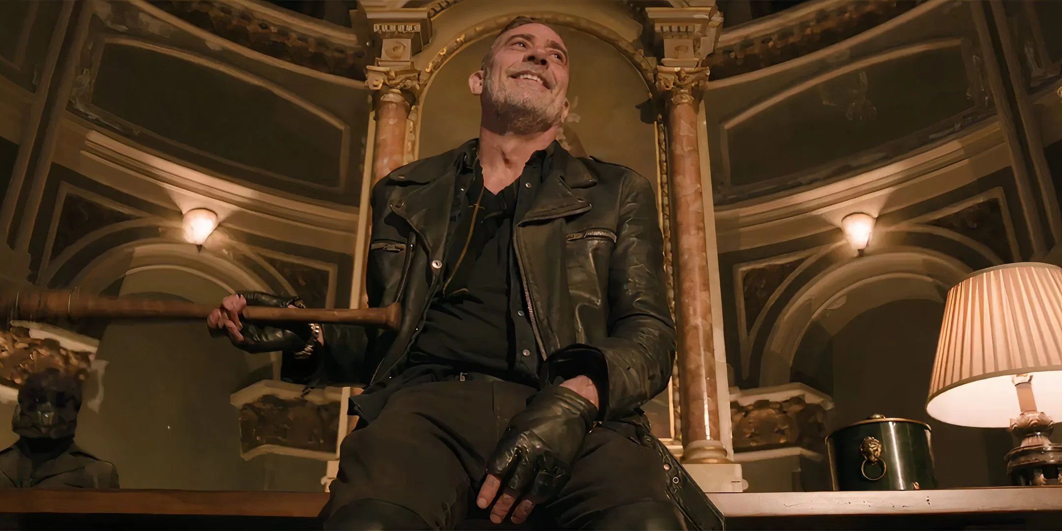 Negan with his new Lucille Negan with his new Lucille