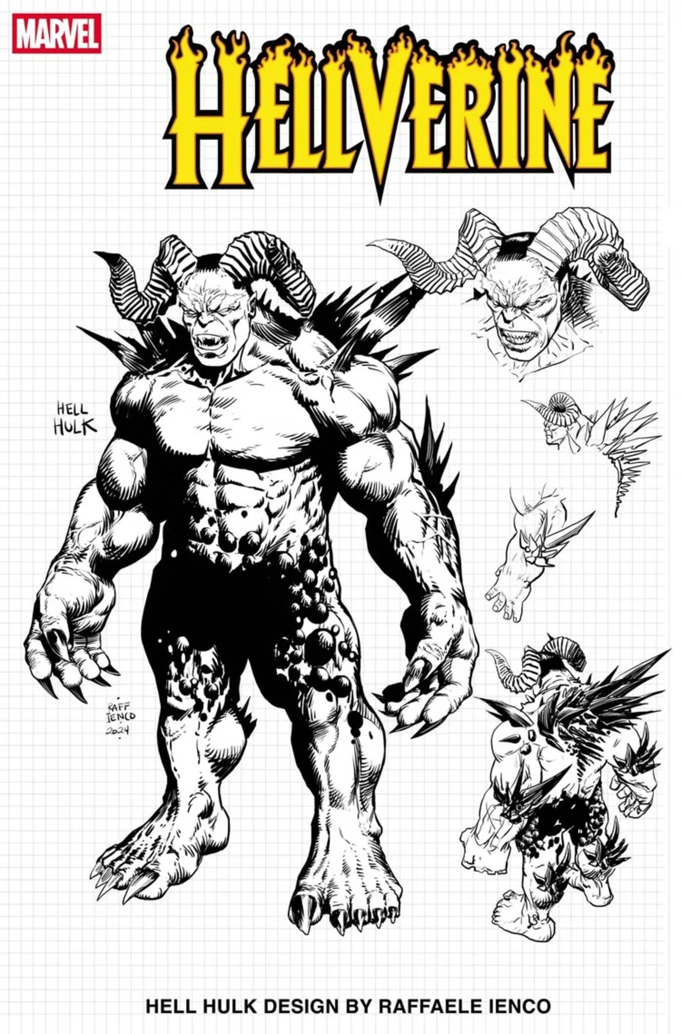 New Hell Hulk design Hellverine cover art