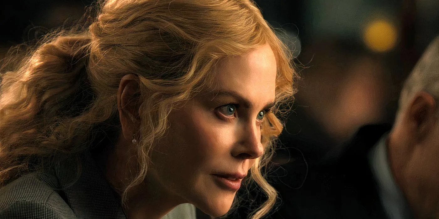 Nicole Kidman as Kaitlyn viewed in profile in Lioness season 2 episode 4 Nicole Kidman as Kaitlyn viewed in profile in Lioness season 2 episode 4