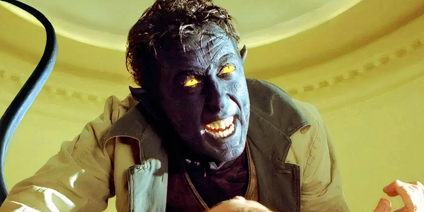 Nightcrawler Attacking President in X2