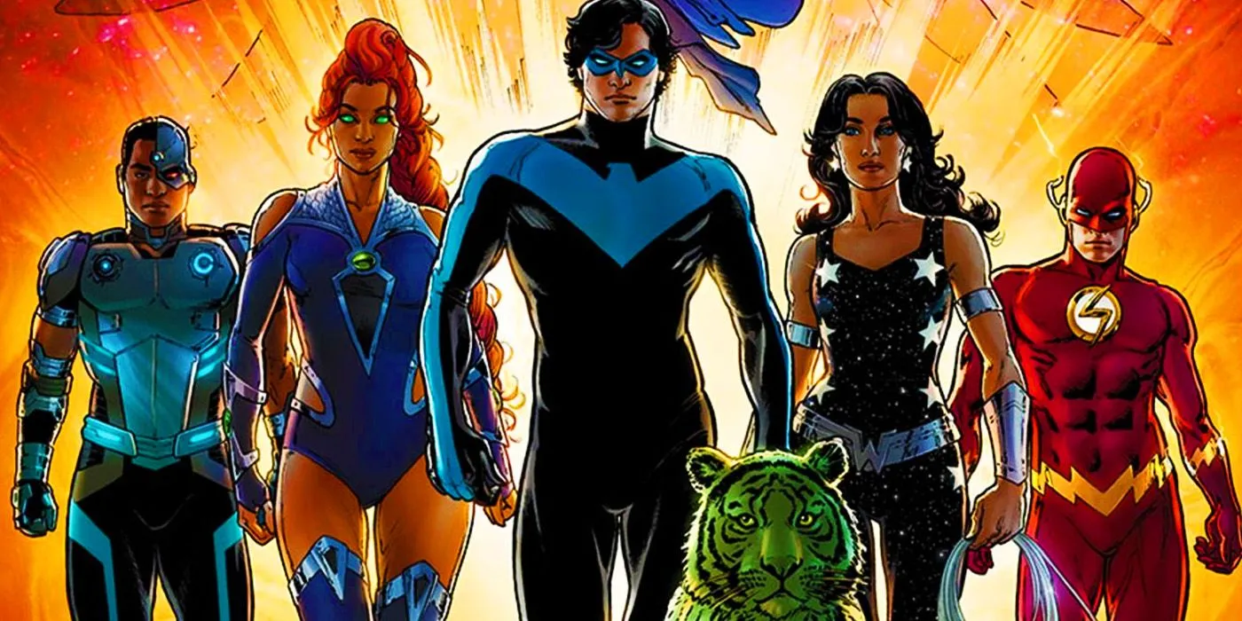 Nightwing with Teen Titans