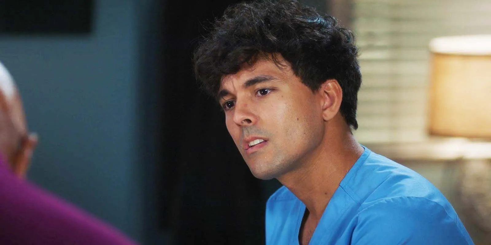 Lucas Adams in Grey's Anatomy season 21, episode 13 Lucas Adams in Grey's Anatomy season 21, episode 13