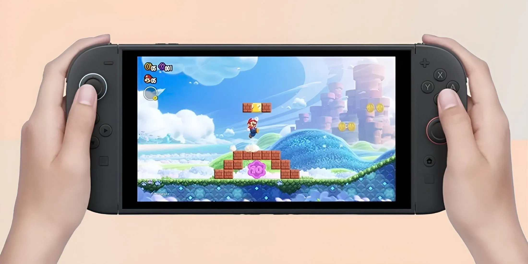 Playing Mario on Nintendo Switch 2