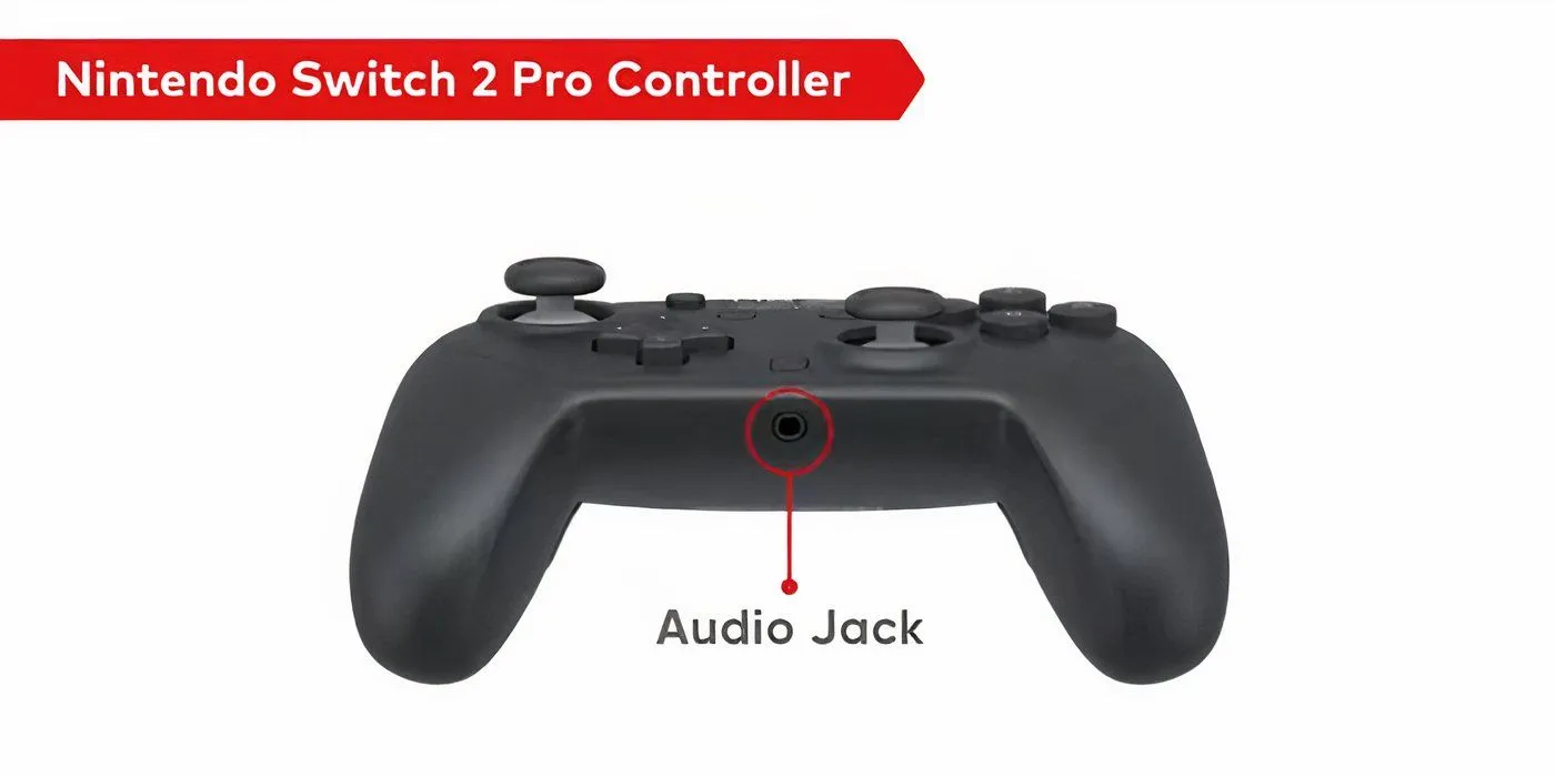 Nintendo Switch 2 Pro Controller with Audio Jack