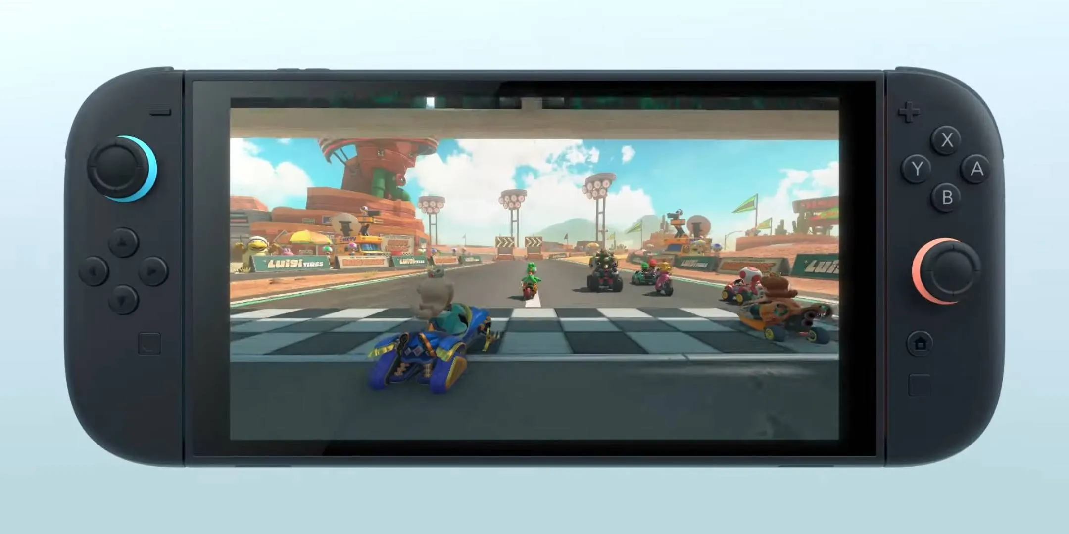 Mario Kart 9 gameplay revealed in the Switch 2 trailer. Mario Kart 9 gameplay revealed in the Switch 2 trailer.