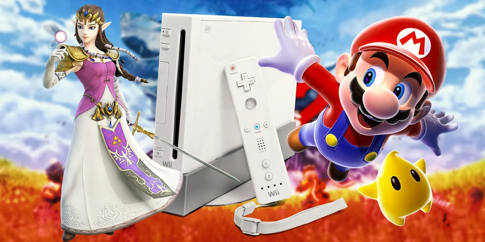 Nintendo Wii Zelda and Mario Image