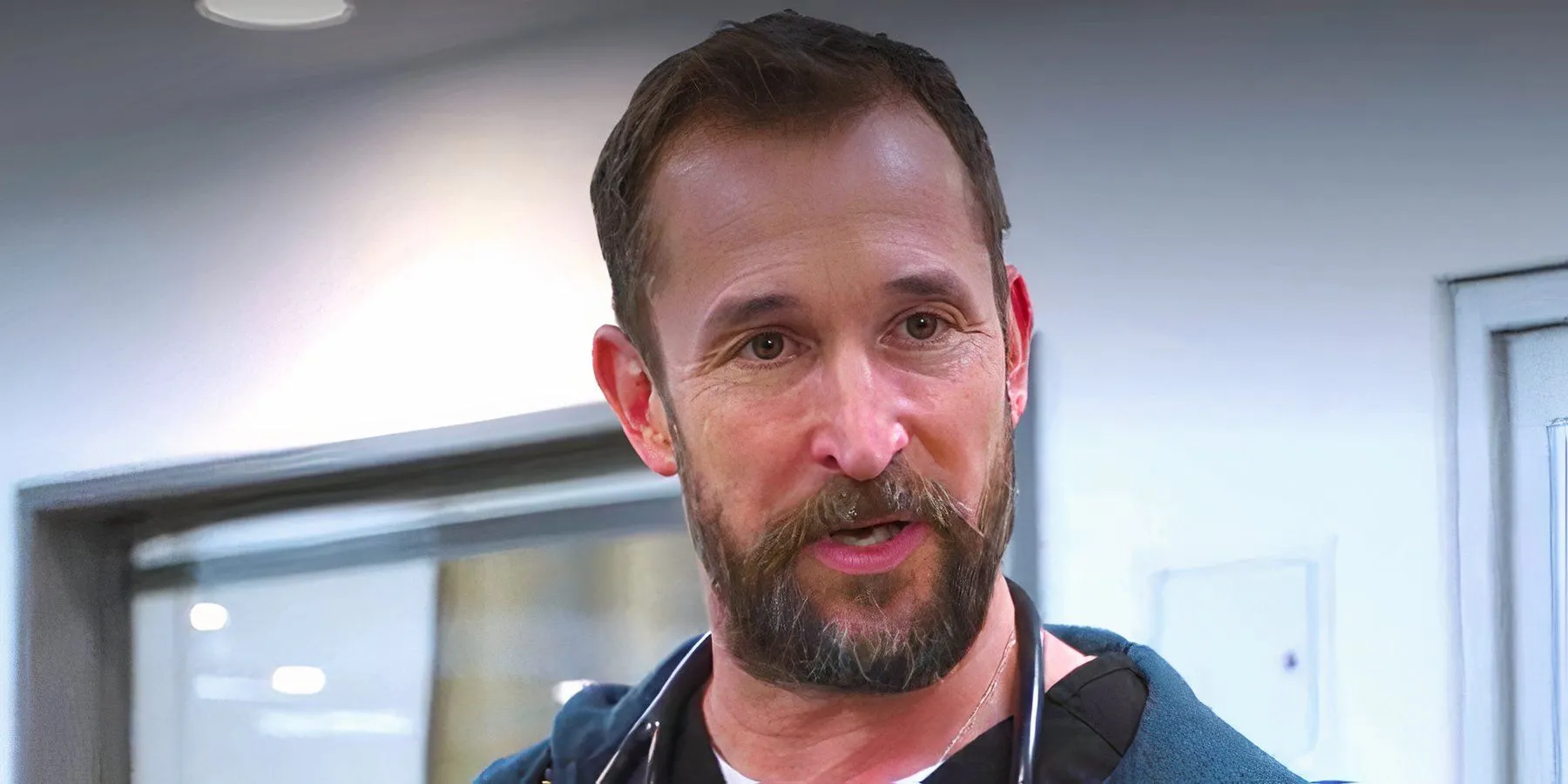 Noah Wyle as Robby in The Pitt