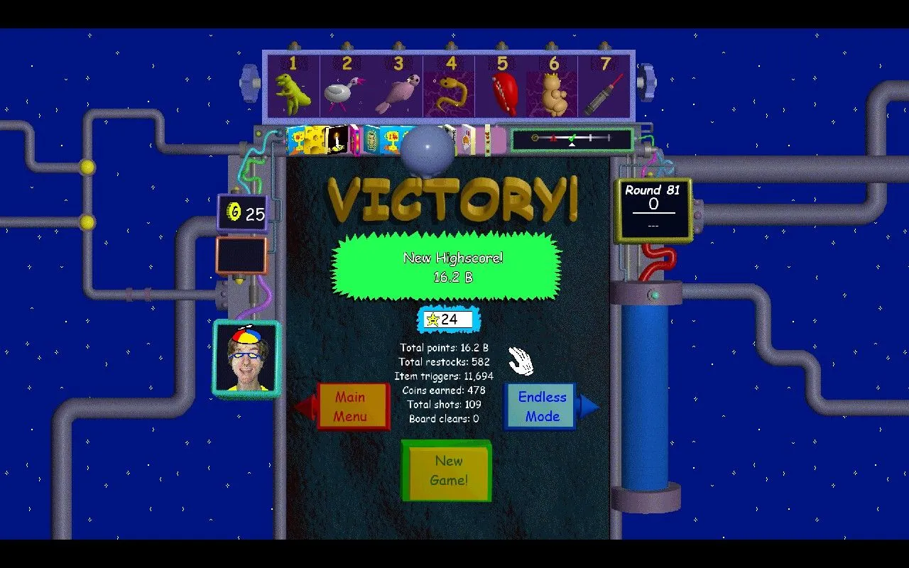 Victory screen Victory screen