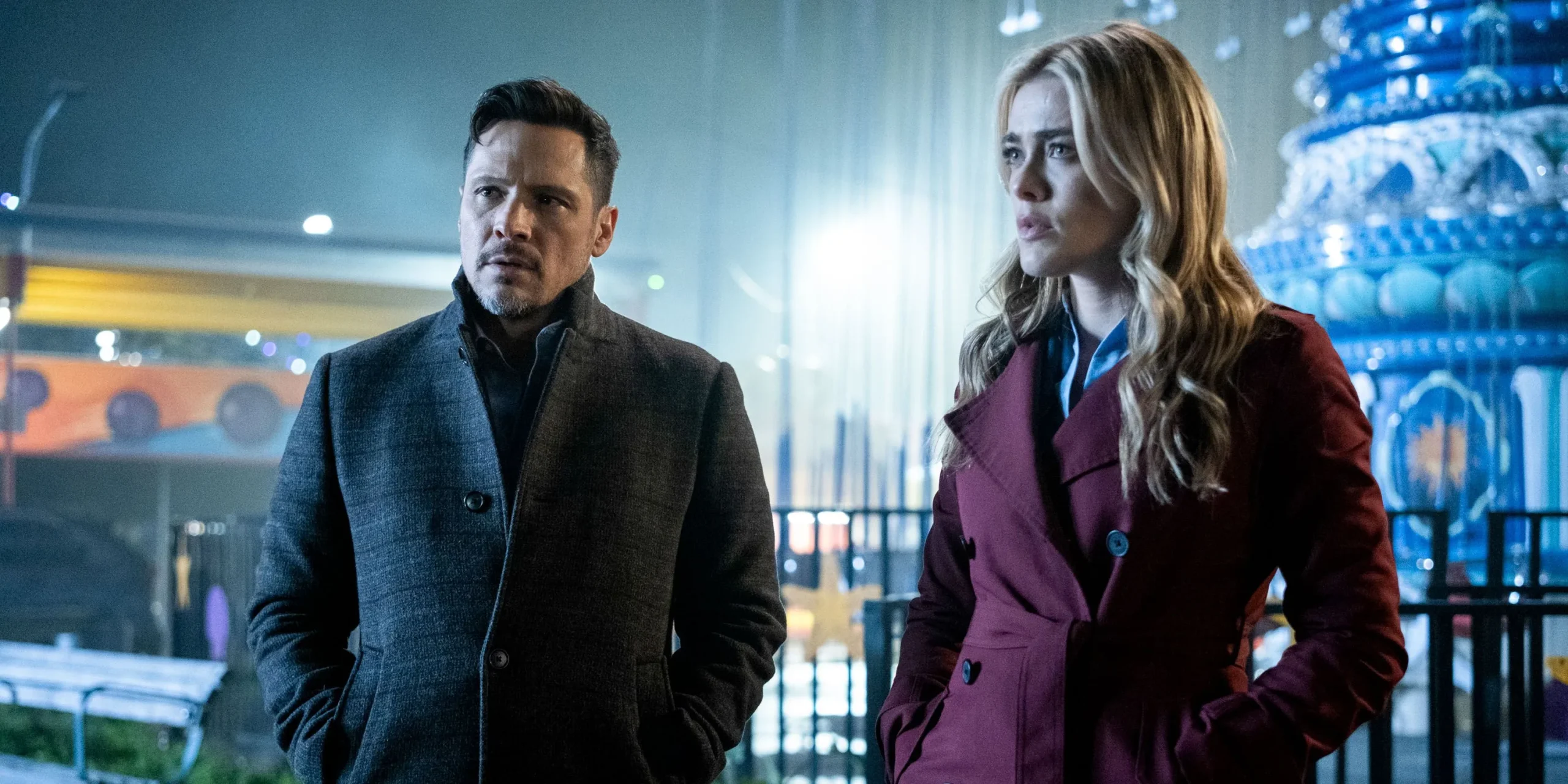 Nick Wechsler as Oliver Odell and Melissa Roxburgh as Rebecca ‘Bex’ Henderson in season 1 finale Nick Wechsler as Oliver Odell and Melissa Roxburgh as Rebecca ‘Bex’ Henderson in season 1 finale