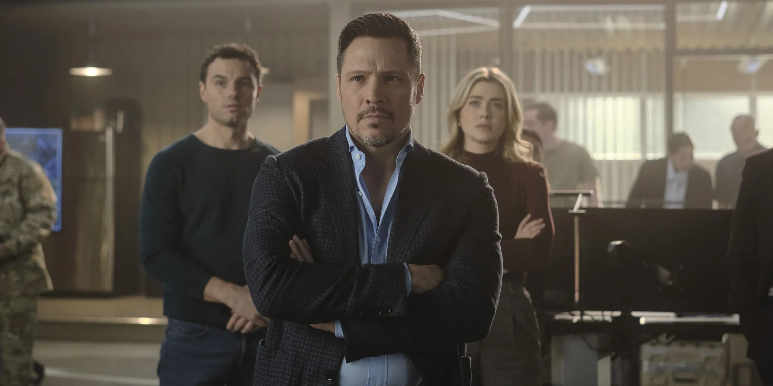 Josh McKenzie as Shane Florence, Nick Wechsler as Oliver Odell, and Melissa Roxburgh as Rebecca ‘Bex’ Henderson in season 1 finale Josh McKenzie as Shane Florence, Nick Wechsler as Oliver Odell, and Melissa Roxburgh as Rebecca ‘Bex’ Henderson in season 1 finale