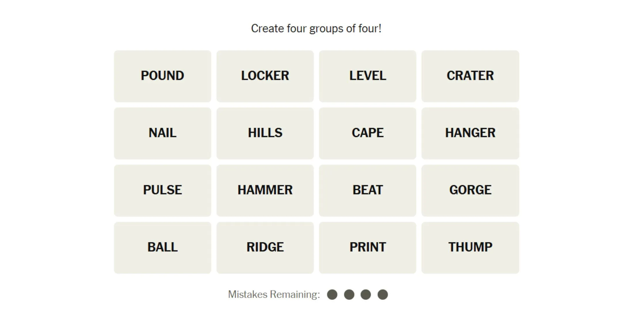 NYT Connections Puzzle Image - April 07, 2025